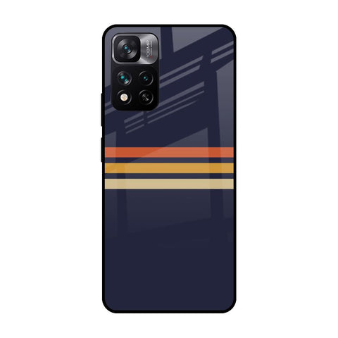 Tricolor Stripes Glossy Case For Mi 11i