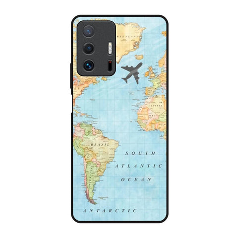 Travel Map Glossy Case for Mi 11T Pro 5G