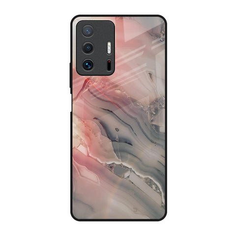 Pink And Grey Marble Glossy Case For Mi 11T Pro 5G