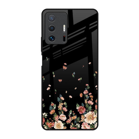 Floating Floral Print Glossy Case for Mi 11T Pro 5G