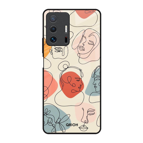 Abstract Faces Glossy Case for Mi 11T Pro 5G