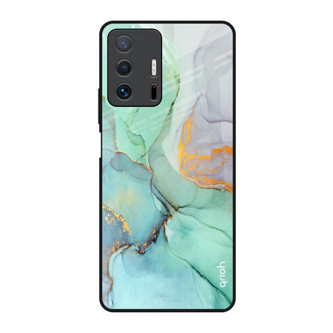 Green Marble Glossy Case for Mi 11T Pro 5G