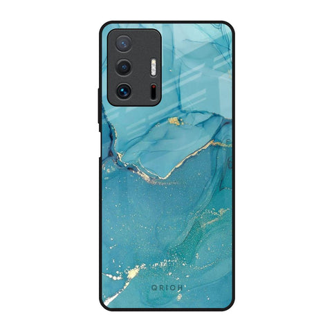 Blue Golden Glitter Glossy Case for Mi 11T Pro 5G