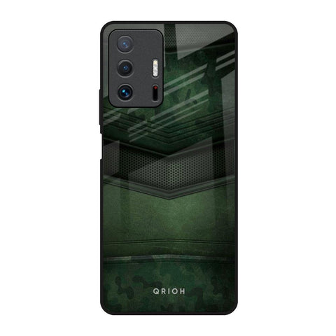Green Leather Glossy Case for Mi 11T Pro 5G