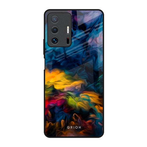 Multicolor Oil Painting Glossy Case for Mi 11T Pro 5G
