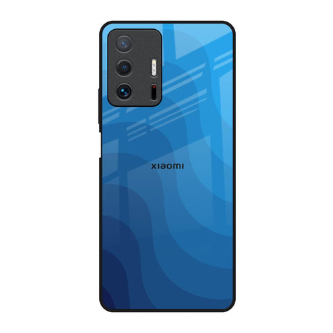 Blue Wave Abstract Glossy Case for Mi 11T Pro 5G
