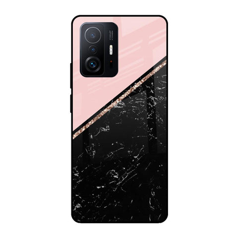 Marble Texture Pink Glossy Case For Mi 11T Pro 5G