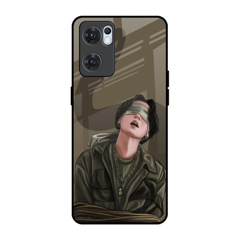 Blind Fold Glossy Case for Oppo Reno7 5G