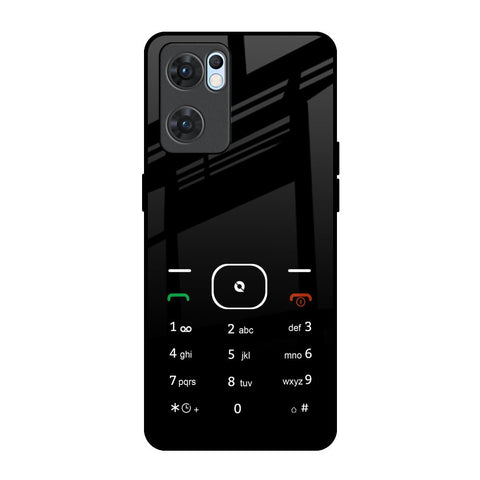 Classic Keypad Pattern Glossy Case for Oppo Reno7 5G