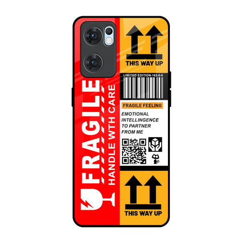 Handle With Care Glossy Case for Oppo Reno7 5G