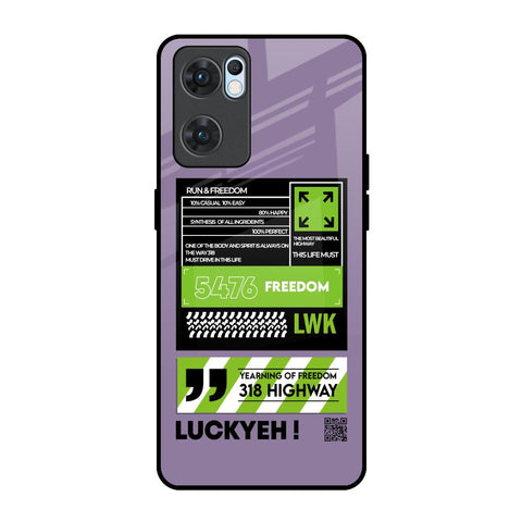 Run & Freedom Glossy Case for Oppo Reno7 5G