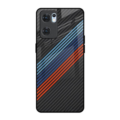 Carbon Inspired Glossy Case for Oppo Reno7 5G