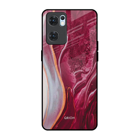 Crimson Ruby Glossy Case for Oppo Reno7 5G