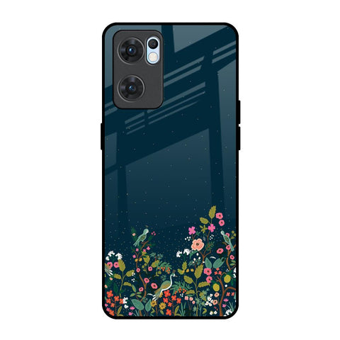 Small Garden Glossy Case For Oppo Reno7 5G