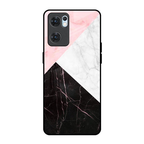Marble Collage Art Glossy Case For Oppo Reno7 5G