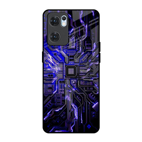 Techno Color Pattern Glossy Case For Oppo Reno7 5G