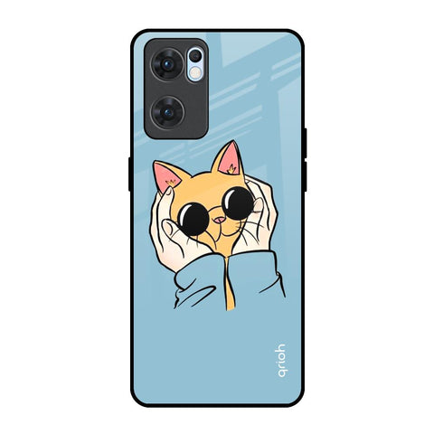 Adorable Cute Kitty Glossy Case For Oppo Reno7 5G