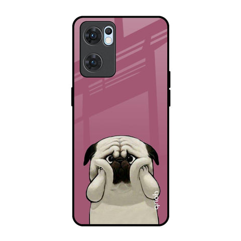 Funny Pug Face Glossy Case For Oppo Reno7 5G