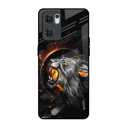 Aggressive Lion Glossy Case for Oppo Reno7 5G