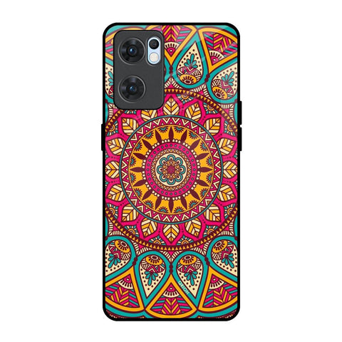 Elegant Mandala Glossy Case for Oppo Reno7 5G