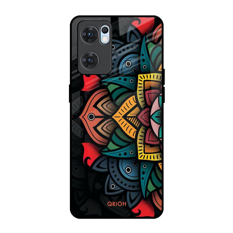 Retro Gorgeous Flower Glossy Case for Oppo Reno7 5G