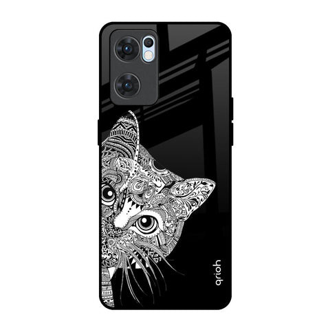 Kitten Mandala Glossy Case for Oppo Reno7 5G