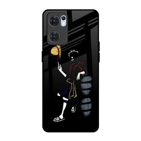 Luffy Line Art Glossy Case for Oppo Reno7 5G