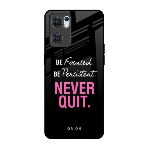 Be Focused Glossy Case for Oppo Reno7 5G