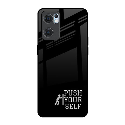 Push Your Self Glossy Case for Oppo Reno7 5G