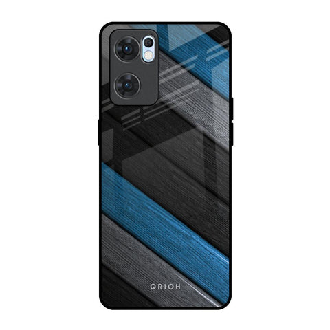 Multicolor Wooden Effect Glossy Case for Oppo Reno7 5G