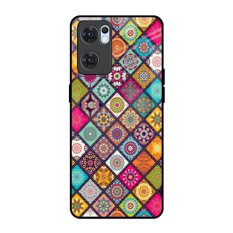 Multicolor Mandala Glossy Case for Oppo Reno7 5G