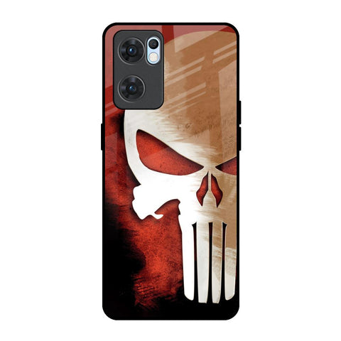 Red Skull Glossy Case for Oppo Reno7 5G