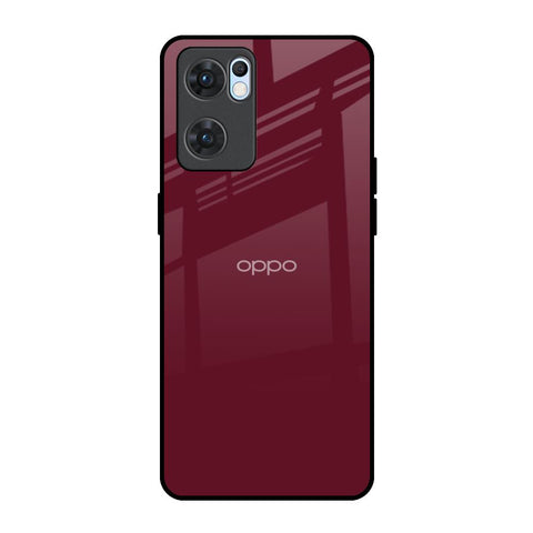 Classic Burgundy Glossy Case for Oppo Reno7 5G