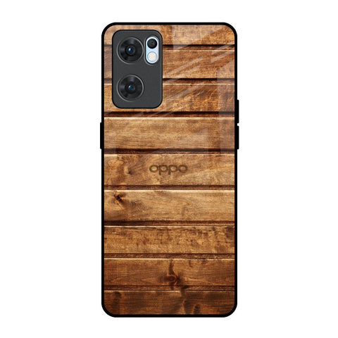 Wooden Planks Glossy Case for Oppo Reno7 5G
