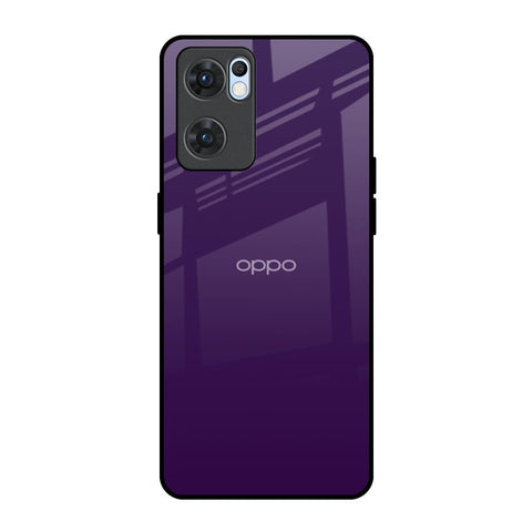 Dark Purple Glossy Case for Oppo Reno7 5G