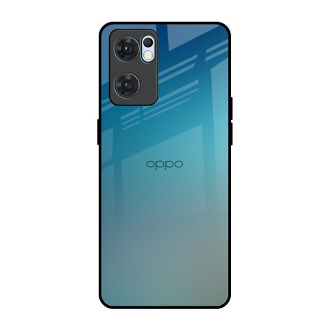 Sea Theme Gradient Glossy Case for Oppo Reno7 5G