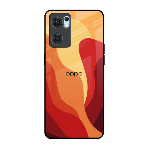 Magma Color Pattern Glossy Case for Oppo Reno7 5G