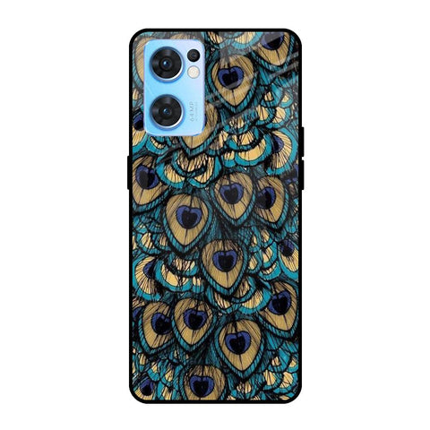 Peacock Feathers Glossy case for Oppo Reno7 5G