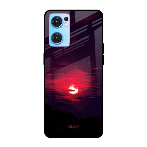 Morning Red Sky Glossy Case For Oppo Reno7 5G