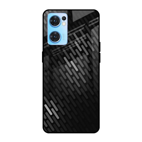 Dark Abstract Pattern Glossy Case For Oppo Reno7 5G