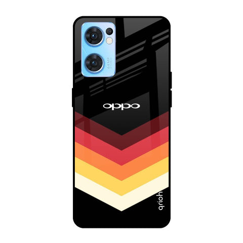Abstract Arrow Pattern Glossy Case For Oppo Reno7 5G
