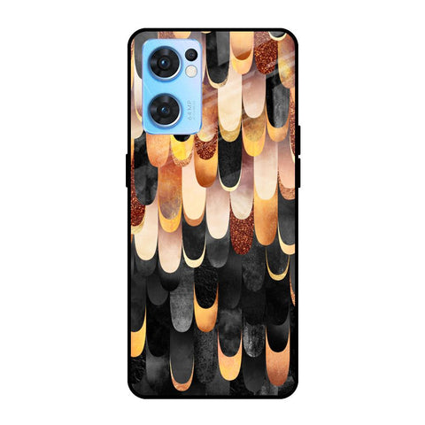 Bronze Abstract Glossy Case for Oppo Reno7 5G