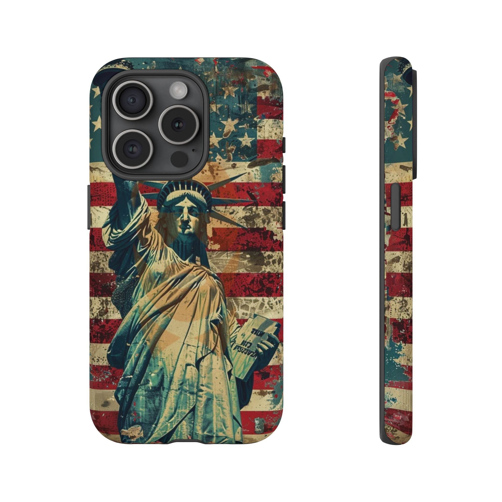 Vintage Liberty Premium Tough Shining Phone Case (Double Layer) Available For All iPhone Models