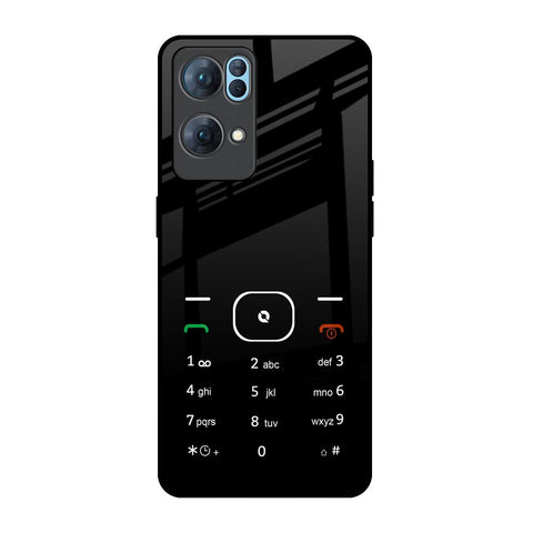 Classic Keypad Pattern Glossy Case for Oppo Reno7 Pro 5G