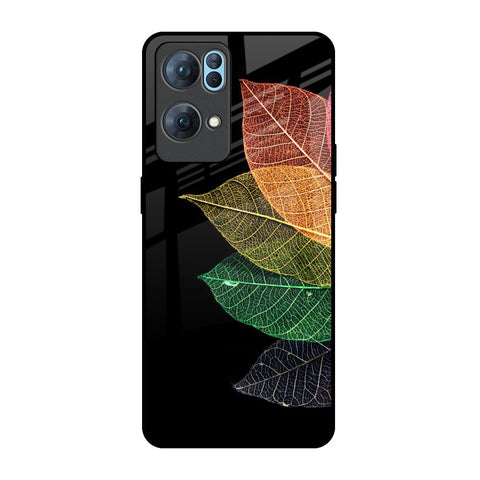 Colorful Leaves Glossy Case for Oppo Reno7 Pro 5G
