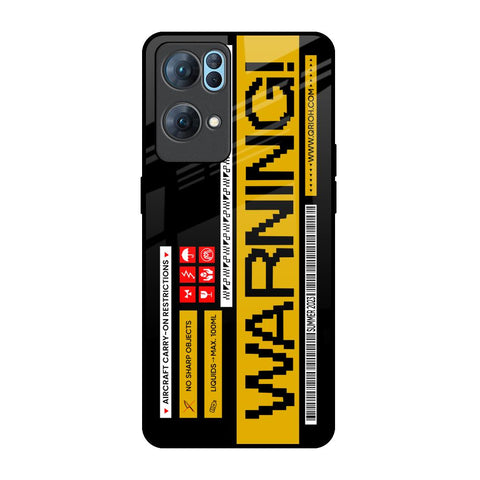 Aircraft Warning Glossy Case for Oppo Reno7 Pro 5G