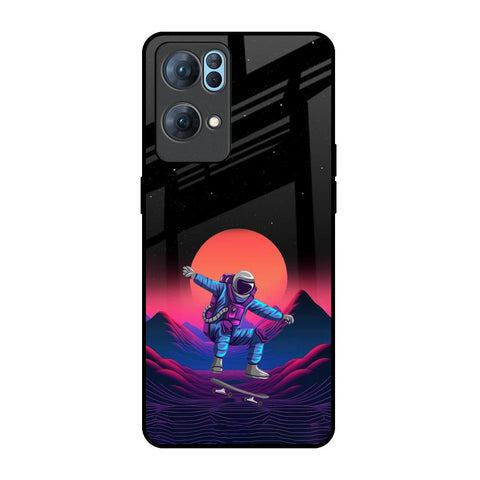 Retro Astronaut Glossy Case for Oppo Reno7 Pro 5G
