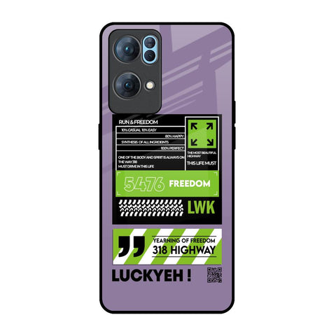 Run & Freedom Glossy Case for Oppo Reno7 Pro 5G