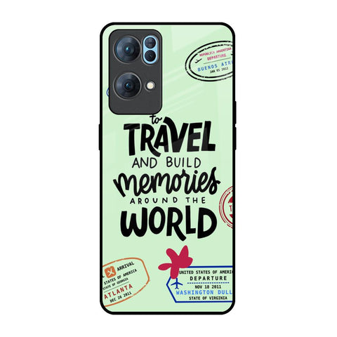 Travel Stamps Glossy Case for Oppo Reno7 Pro 5G