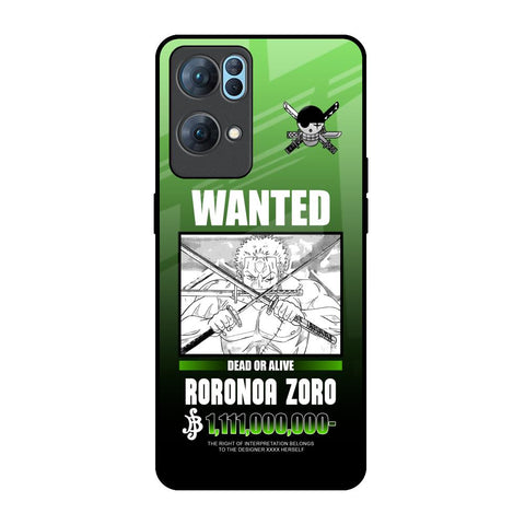 Zoro Wanted Glossy Case for Oppo Reno7 Pro 5G